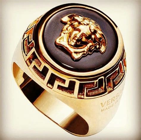 anillo hombre versace|Versace anillos hombre .